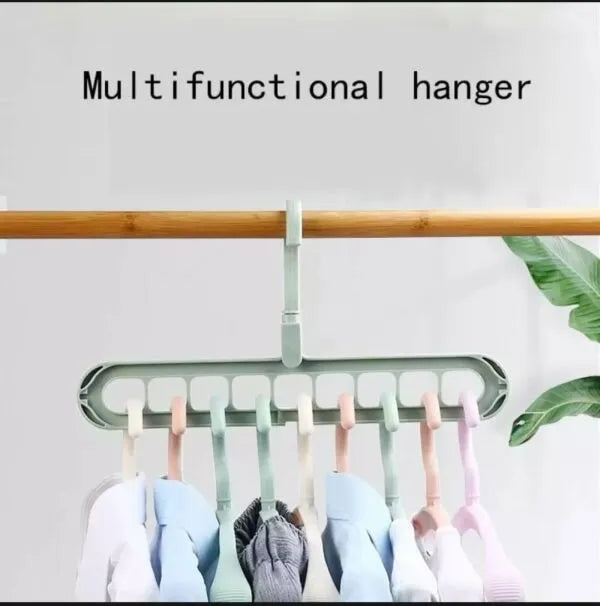 9-Hole Clothes Hanger Organizer