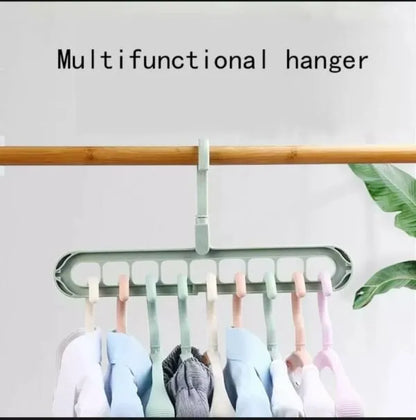 9-Hole Clothes Hanger Organizer